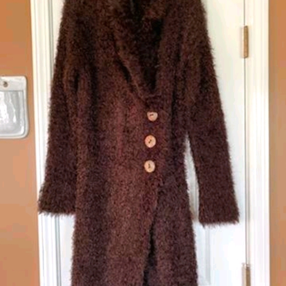 Long faux fur jacket